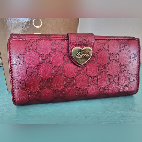 Gucci Guccissima Heart Continental Wallet - Picture 3 of 14